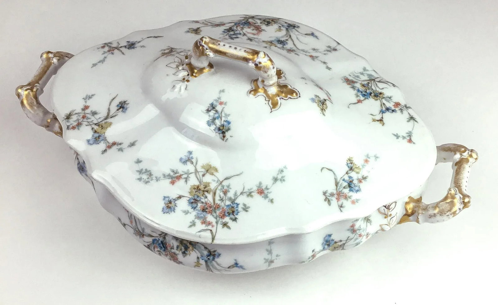 Vintage Porcelain Covered Casserole Serving Dish Theo Haviland Limoges France - 13