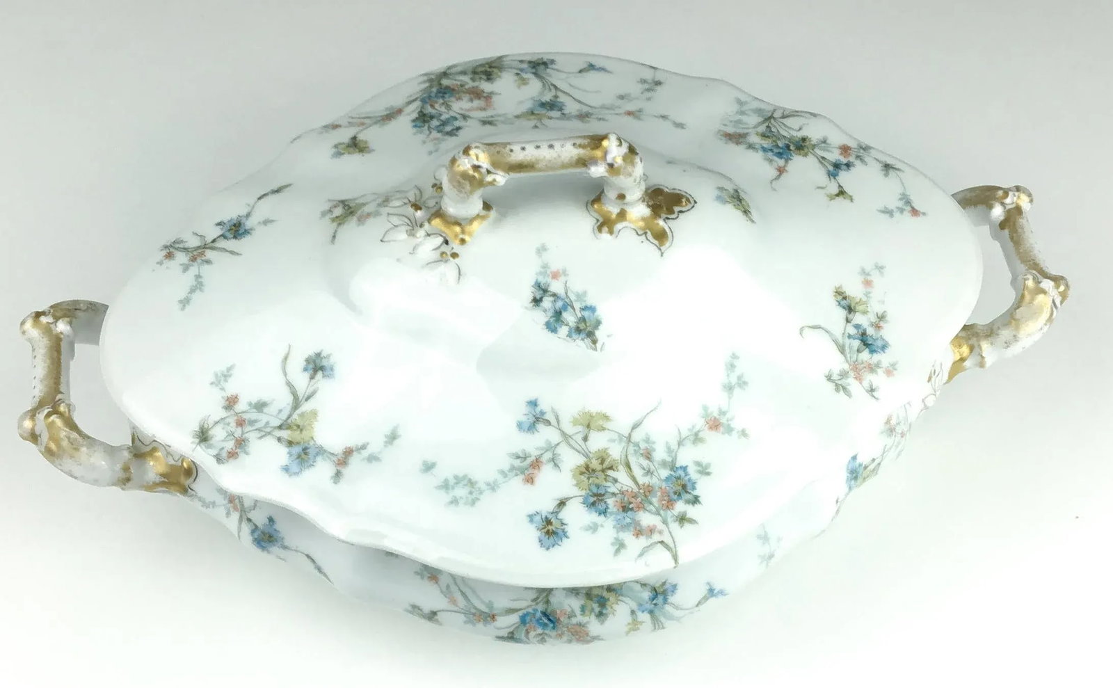 Vintage Porcelain Covered Casserole Serving Dish Theo Haviland Limoges France - 3