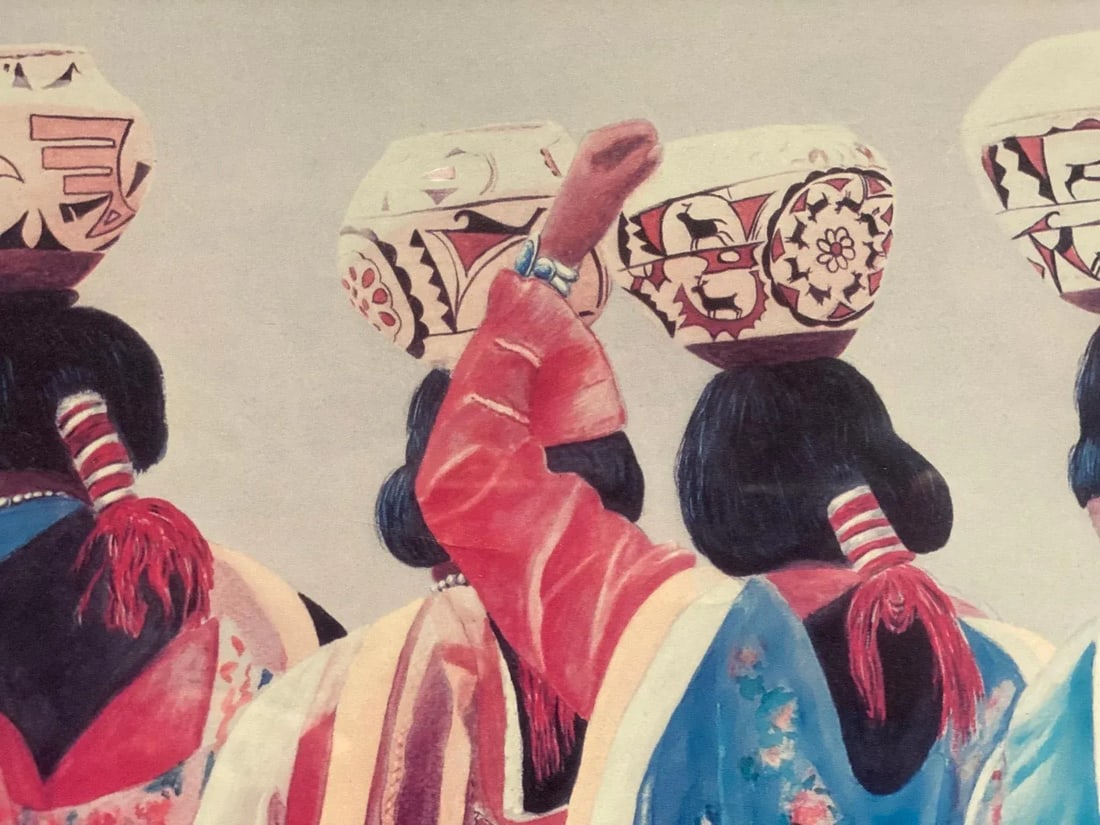 1980s "Water Maidens" Richard Lutrell Artist Proof Signed Lithograph, Framed - 4