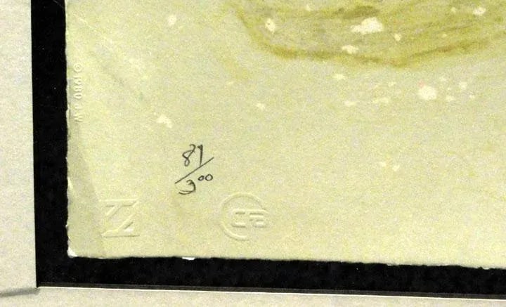 1980 "Weathervane" Jamie Wyeth Winter Still Life Hand-Signed Lithograph, Framed - 3