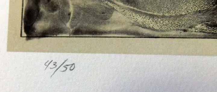 1986 "Night Current" Frank Howell Original Signed Lithograph - 2