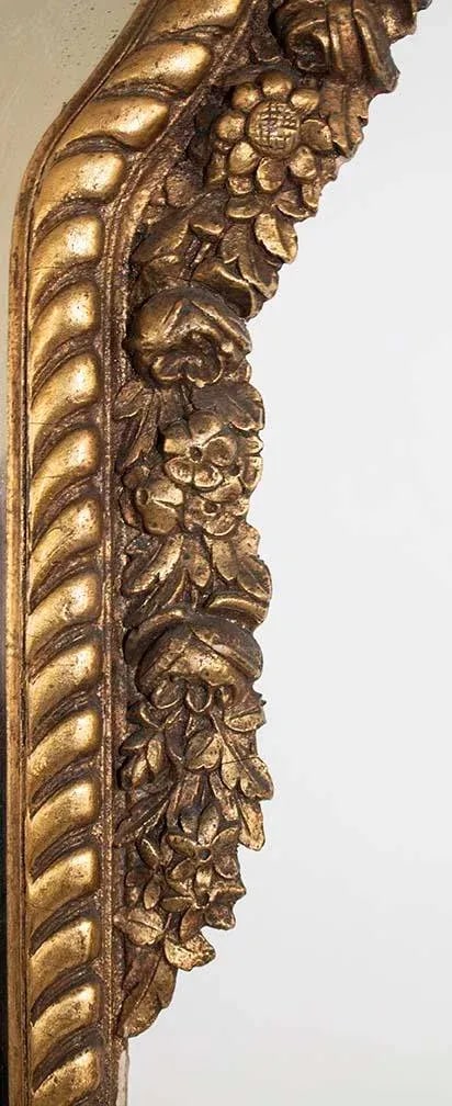 Antique Gold Gilt Mirror - Bow Tie Motif - 6