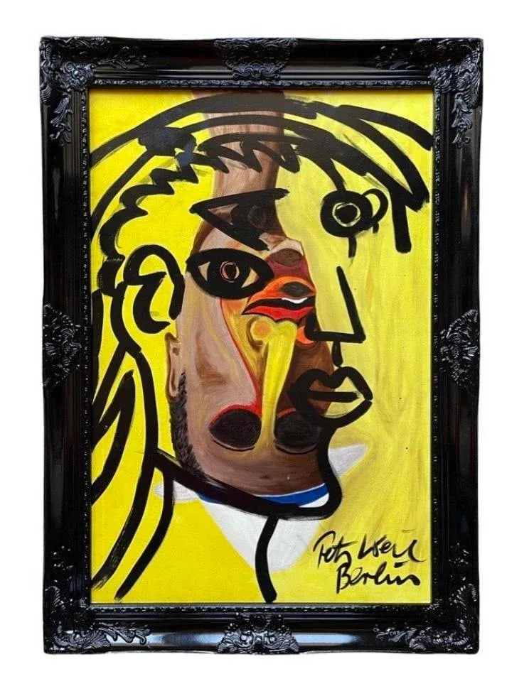 Peter Keil Abstract Painting Framed - 5