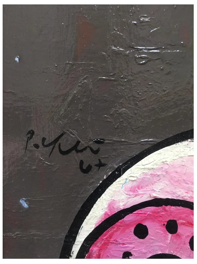 1960s "My Mentor Joan MirÃ³" Cubist Painting by Peter Keil, Framed - 4