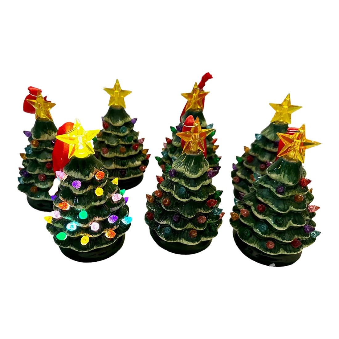 Nostalgic Christmas Tree Light Up Ornaments- Set of 7 (1 of 8)
