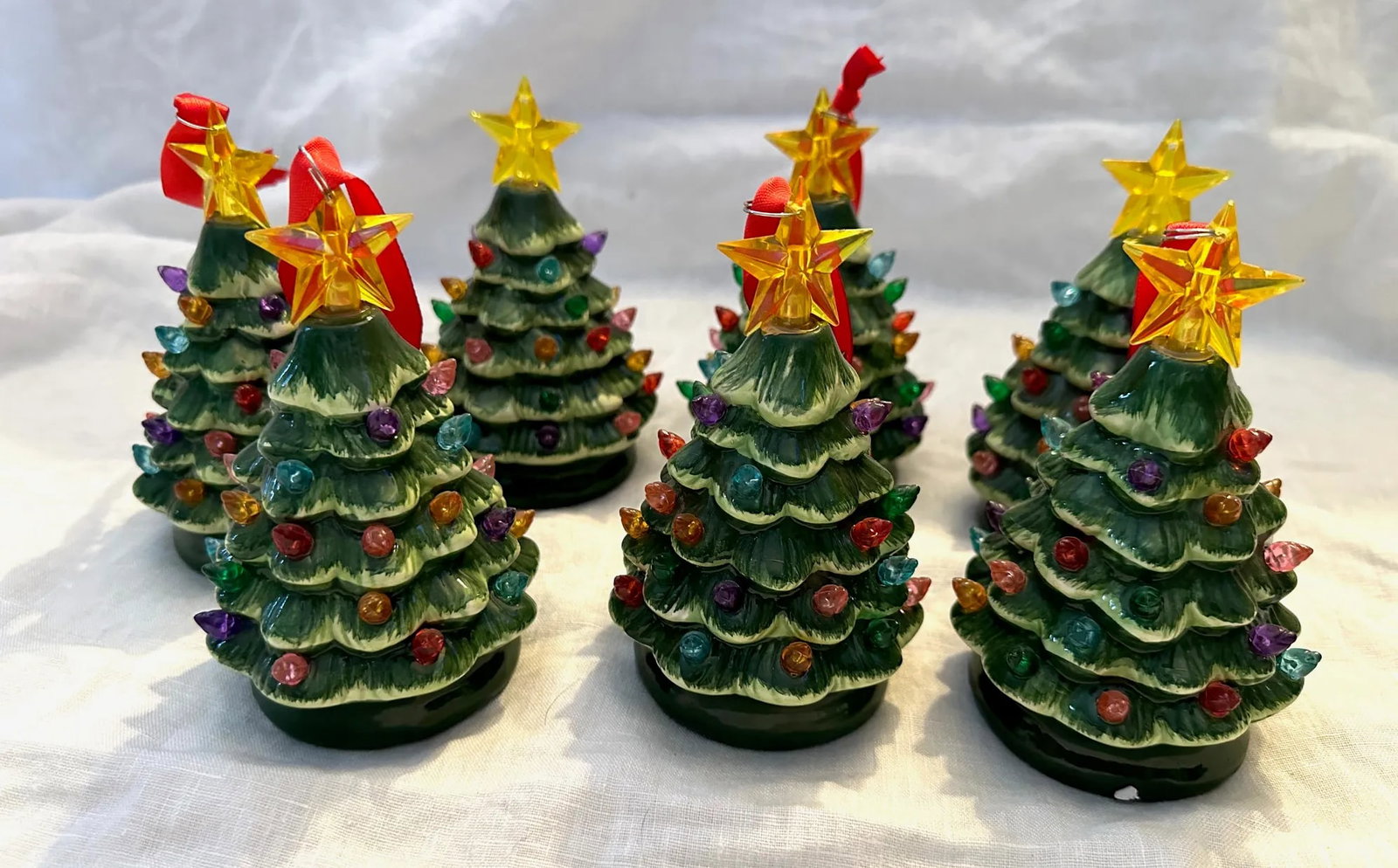 Nostalgic Christmas Tree Light Up Ornaments- Set of 7 - 5