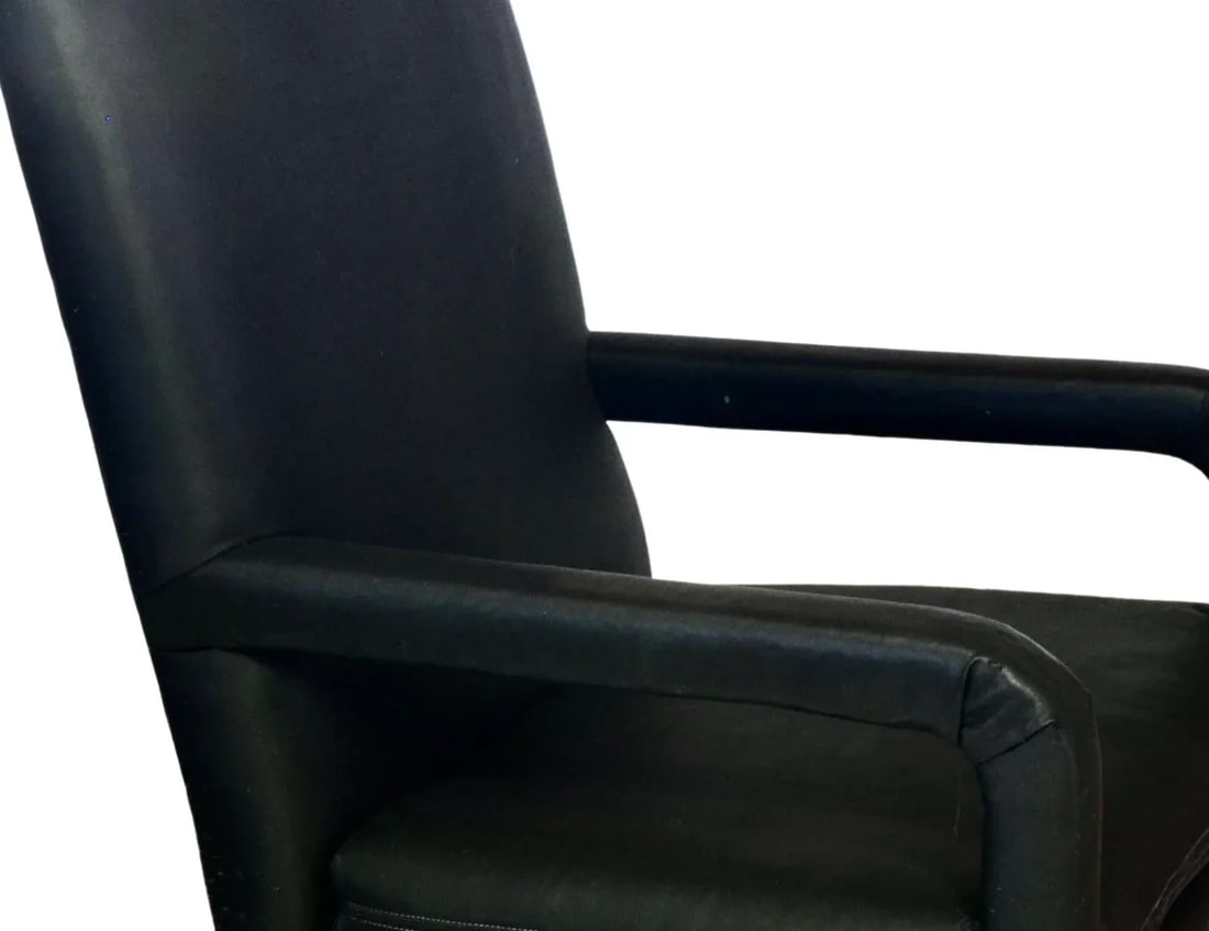 Upholstered Black Dining Chairs - Set of 8 - 3