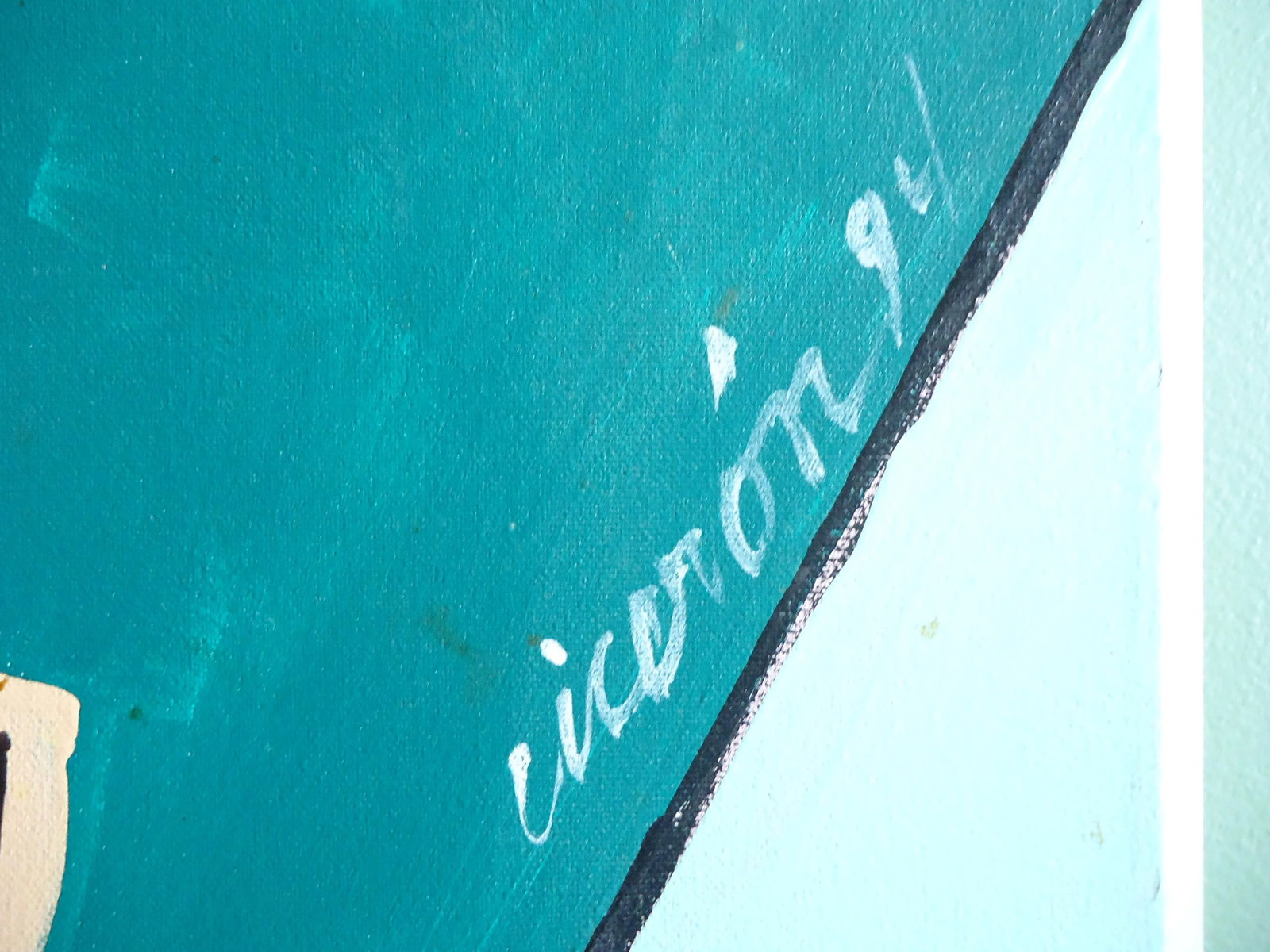 Acrylic on Canvas " Oh Mon Deu " Great Pop Art by Mario Ciceron - 5