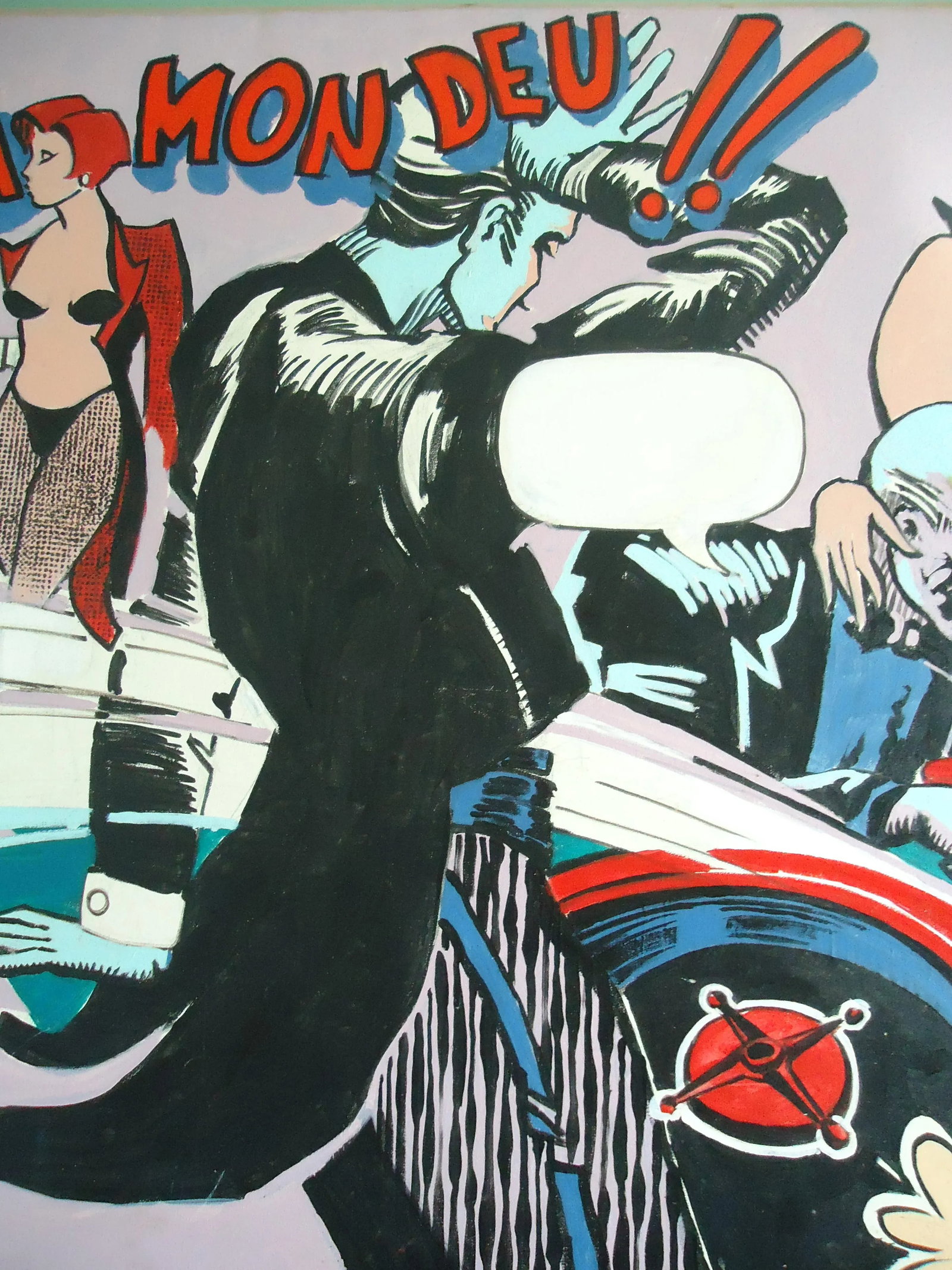 Acrylic on Canvas " Oh Mon Deu " Great Pop Art by Mario Ciceron - 9