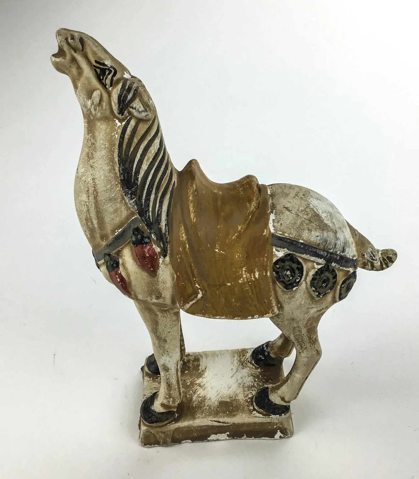Miniature Antique Pair of Terra Cotta Tang Horses - 5