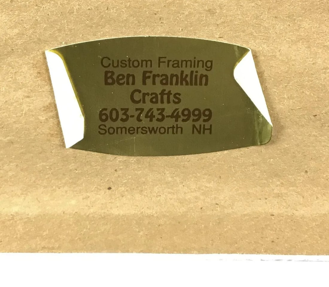 Framed Vintage Watercolor Original Painting - 9