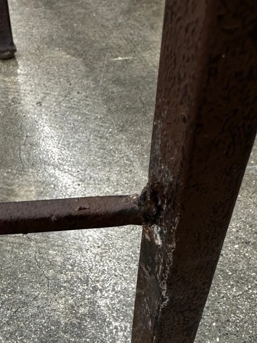 Wrought Iron Glass Top Console Table & Mirror Set-A Pair - 12