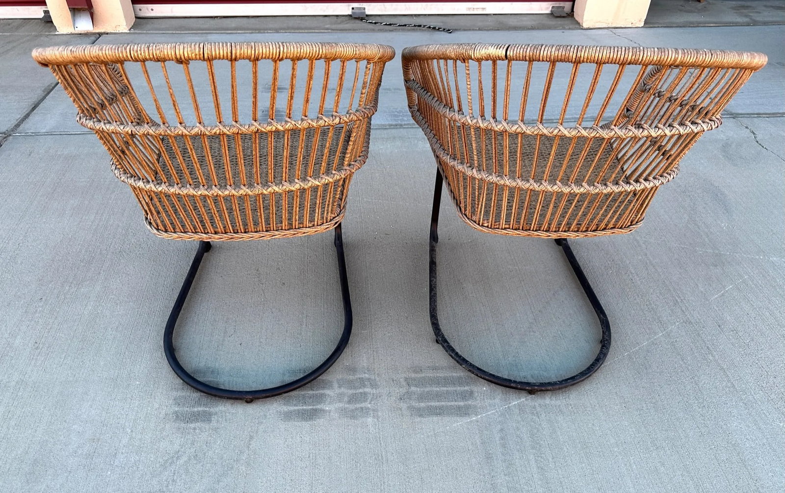 West Elm Style Pair of Outdoor Chairs - 2