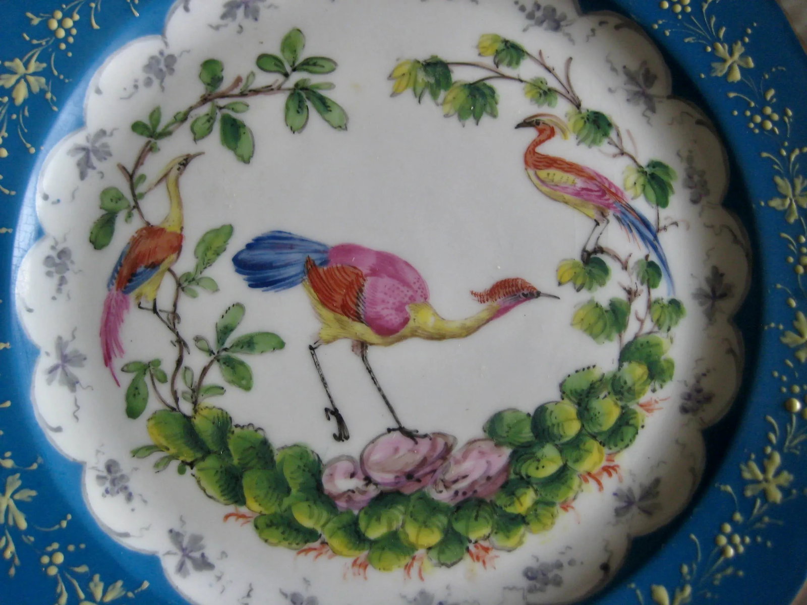 Dresden Bird Porcelain Plates- Set of 4 - 10