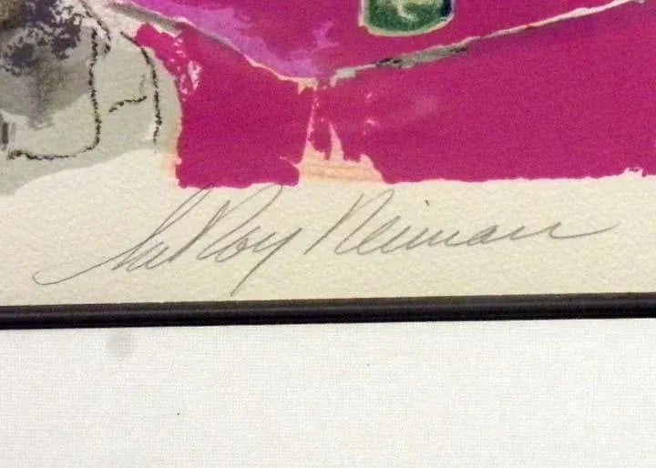 Vintage LeRoy Neiman Hand Signed Original Limited Edition Serigraph, "Chez Francis" - 5