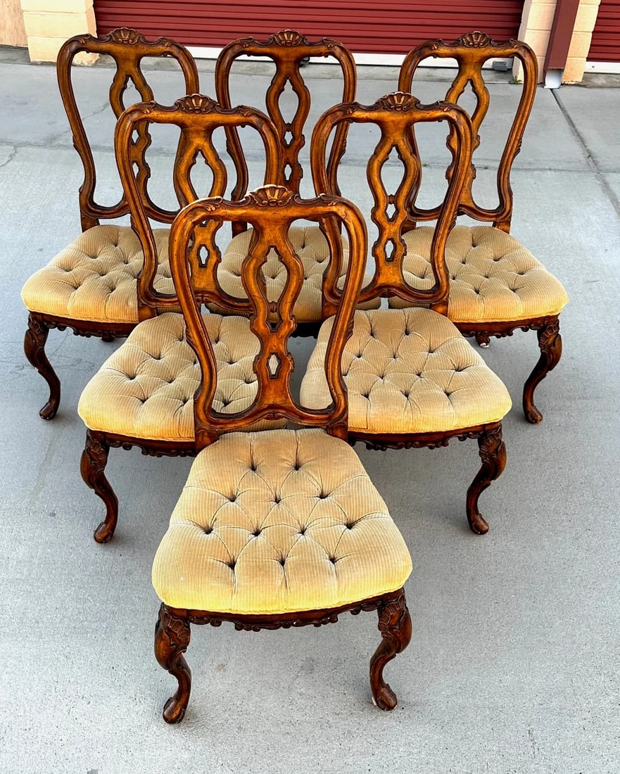 Antique Set of 6 George II Style Dining Chairs - 13
