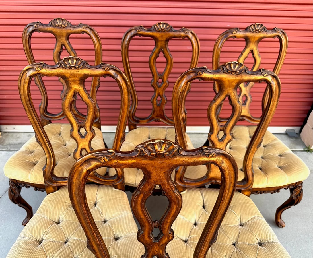 Antique Set of 6 George II Style Dining Chairs - 4