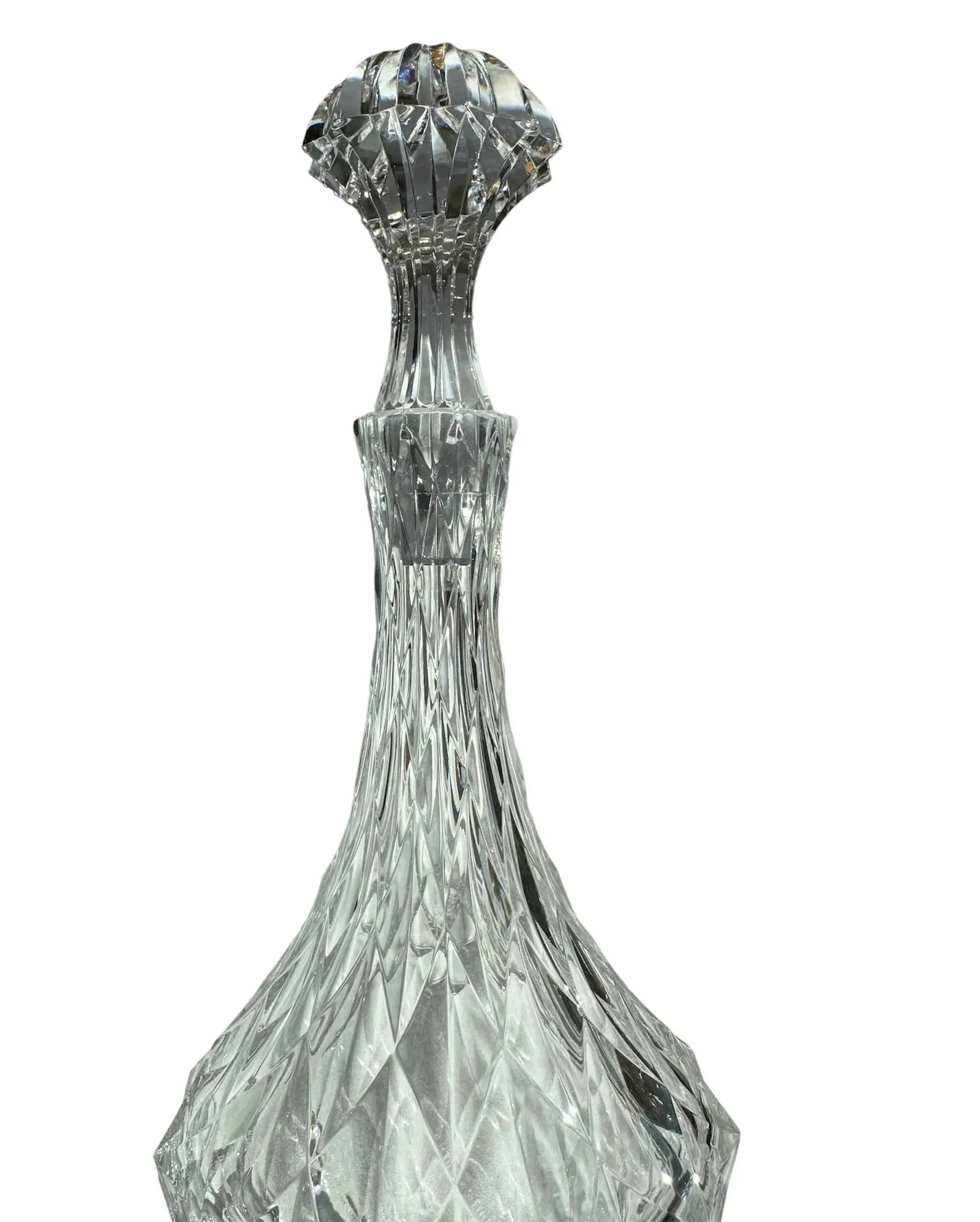 Vintage Crystal Decanter Art Deco Barware Orrefors Hand Blown Sweden - 11