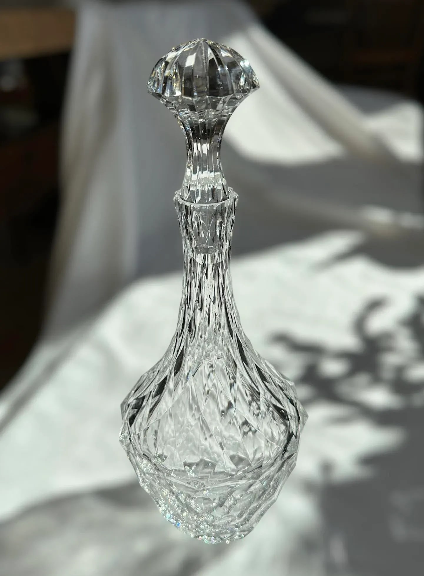 Vintage Crystal Decanter Art Deco Barware Orrefors Hand Blown Sweden - 12