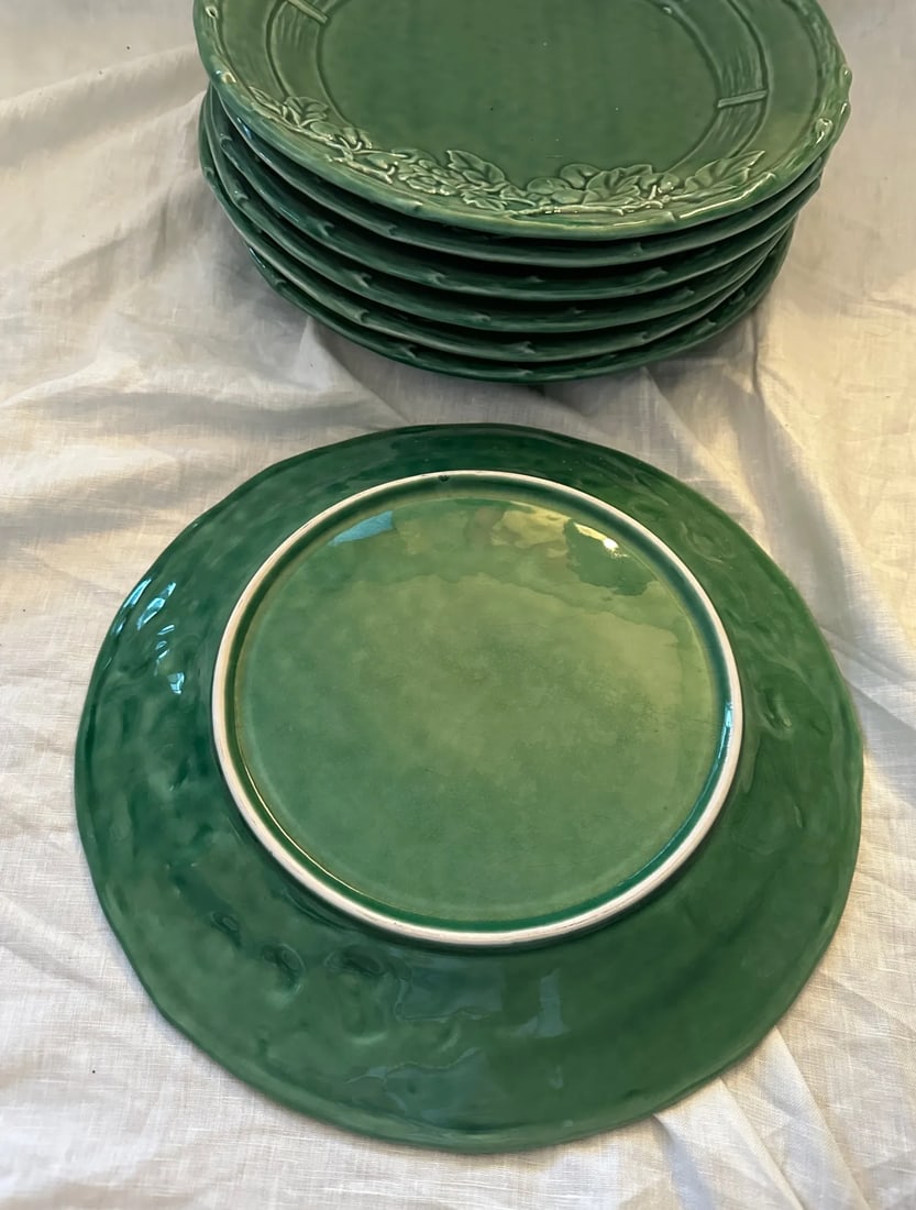 Vintage Verti Green Dinner Plates-A Set - 5