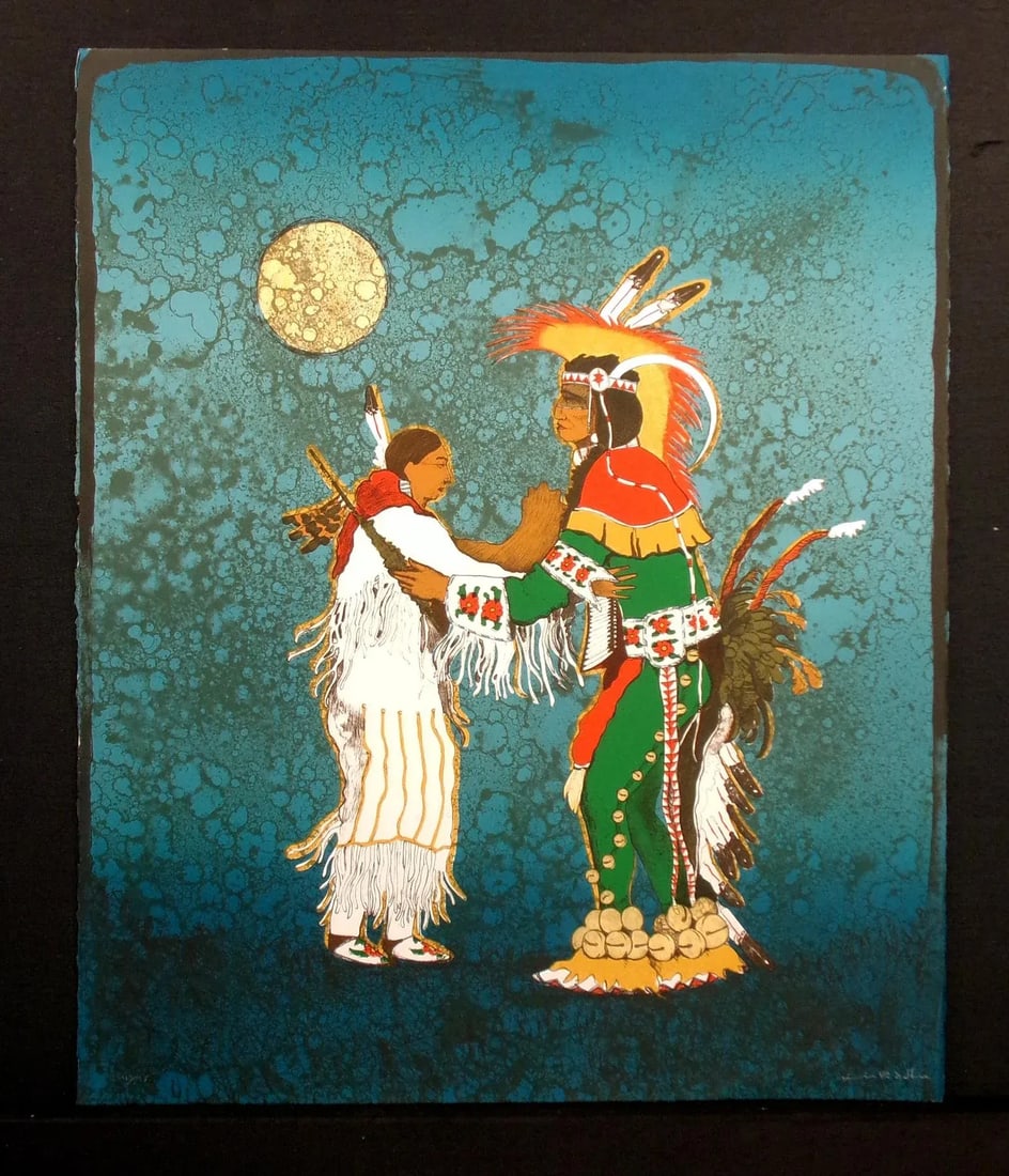 Kevin Red Star "Midnight Two Step" Signed Ltd Ed Lithograph Art Print - 2