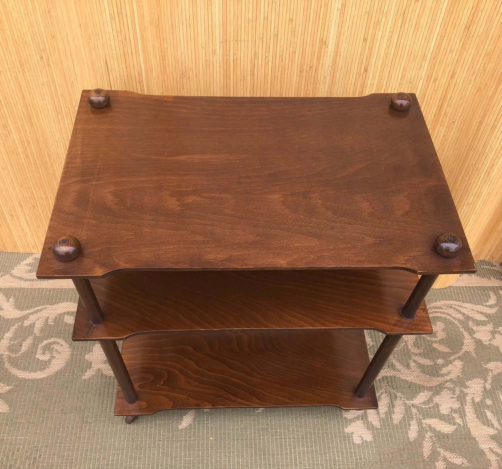 1970s Hollywood Regency 3 - Tier Side Table - 5