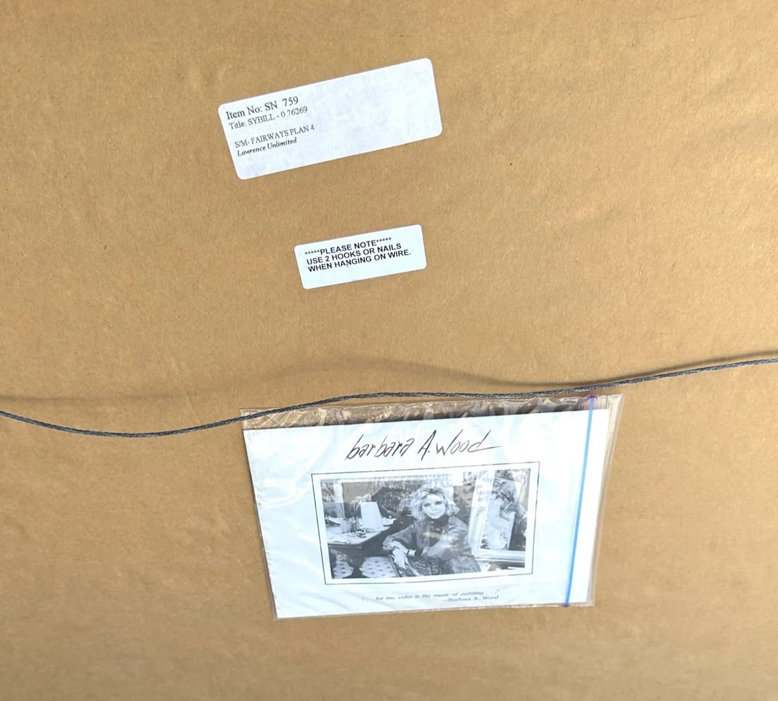 Barbara A. Wood "Sybill" Lithograph #460/974 - 10