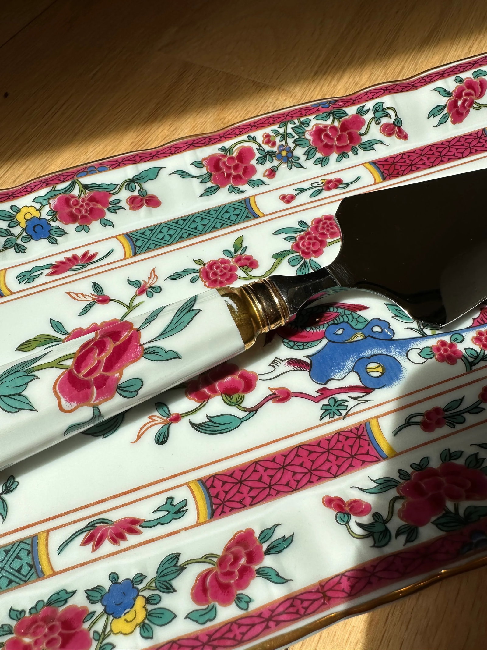 Antique Bernardaud Limoges of France Porcelain Serving Tray and Pastry Server - 5