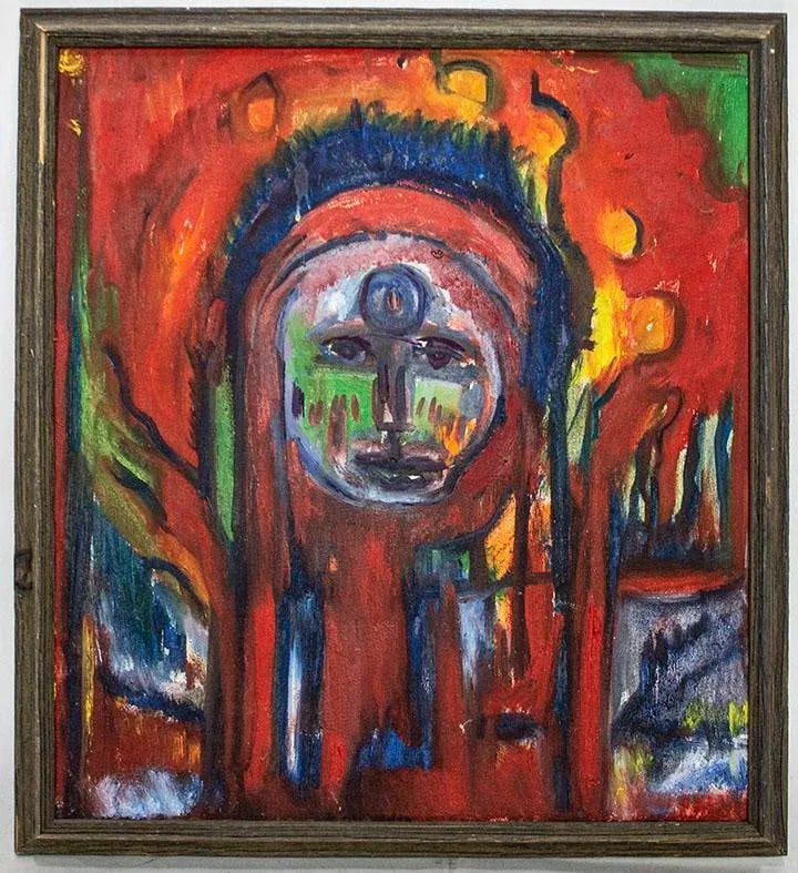 Abstract Figurative Oil Painting New Mexico Artist - Vibrant Colors - 7