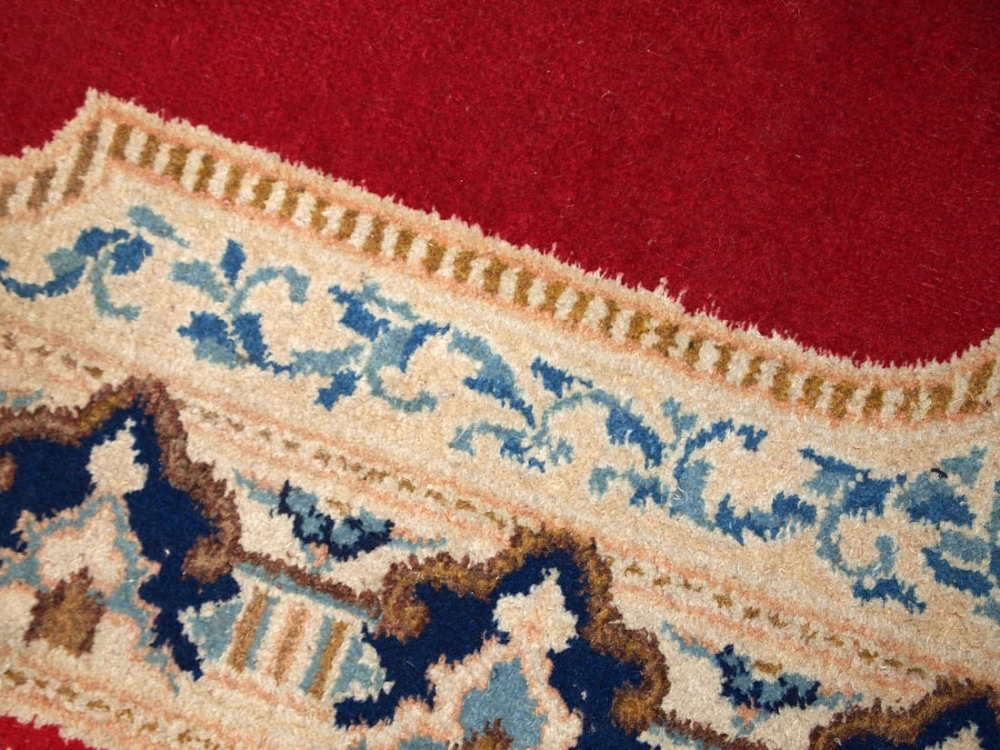 Handmade vintage Persian Kerman rug 2.9' x 4.9' (91cm x 152cm) 1970s - 6