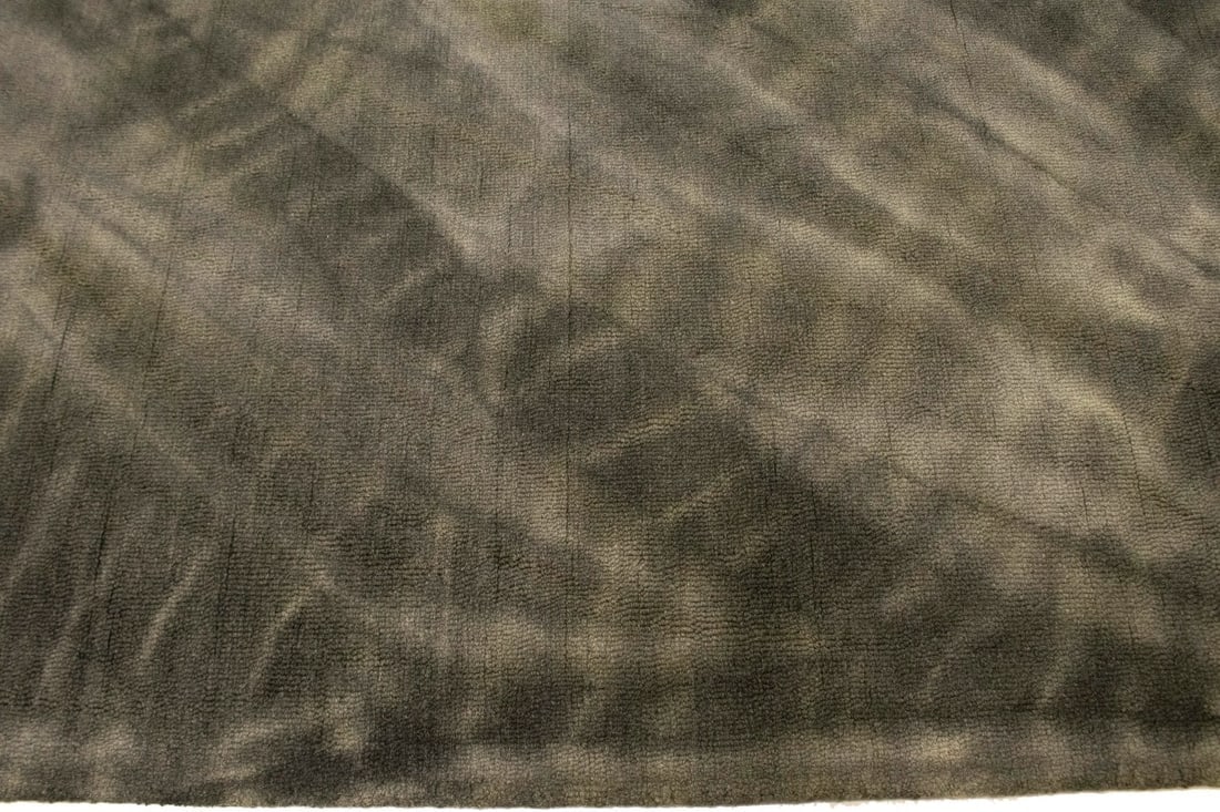 Dark Brown Tie-Dye 5X8 Hand-Tufted Modern Rug - 10