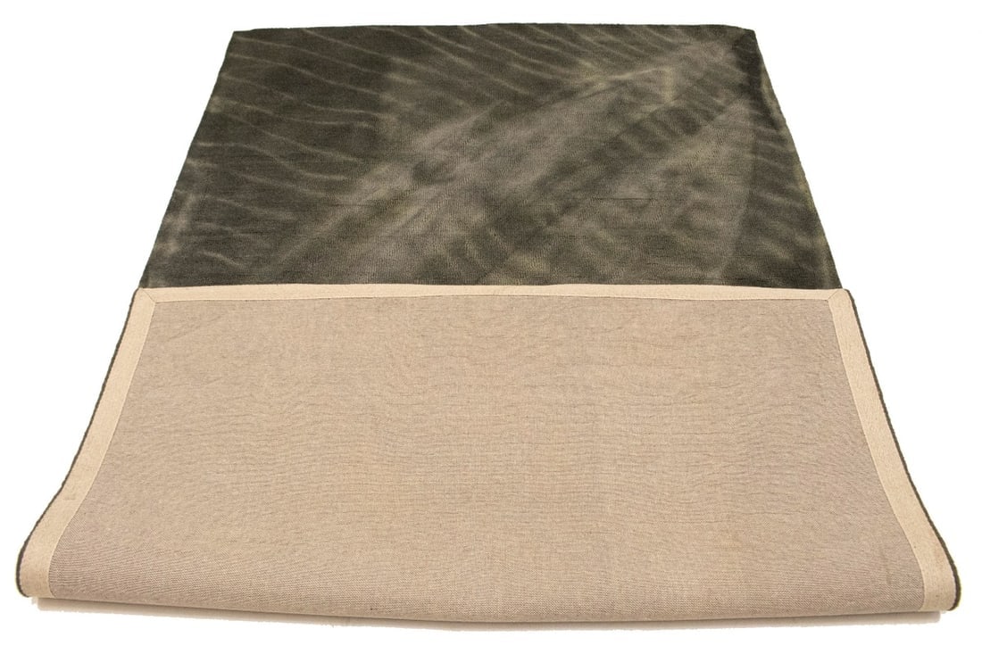 Dark Brown Tie-Dye 5X8 Hand-Tufted Modern Rug - 16