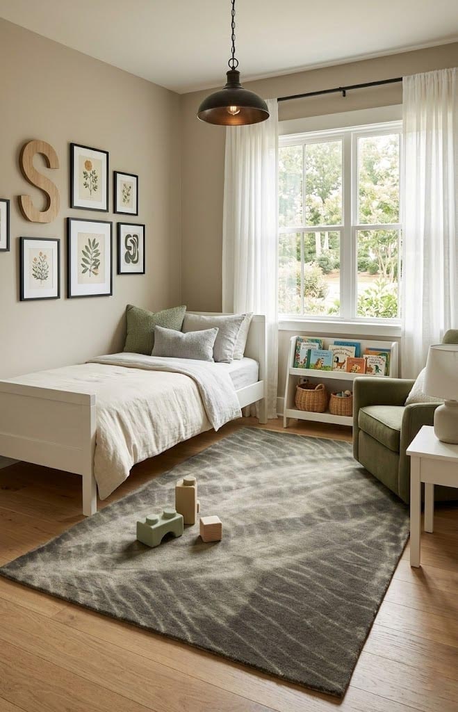 Dark Brown Tie-Dye 5X8 Hand-Tufted Modern Rug - 2