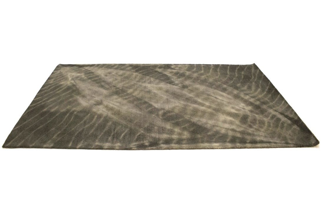Dark Brown Tie-Dye 5X8 Hand-Tufted Modern Rug - 5