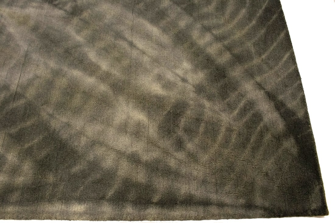 Dark Brown Tie-Dye 5X8 Hand-Tufted Modern Rug - 8