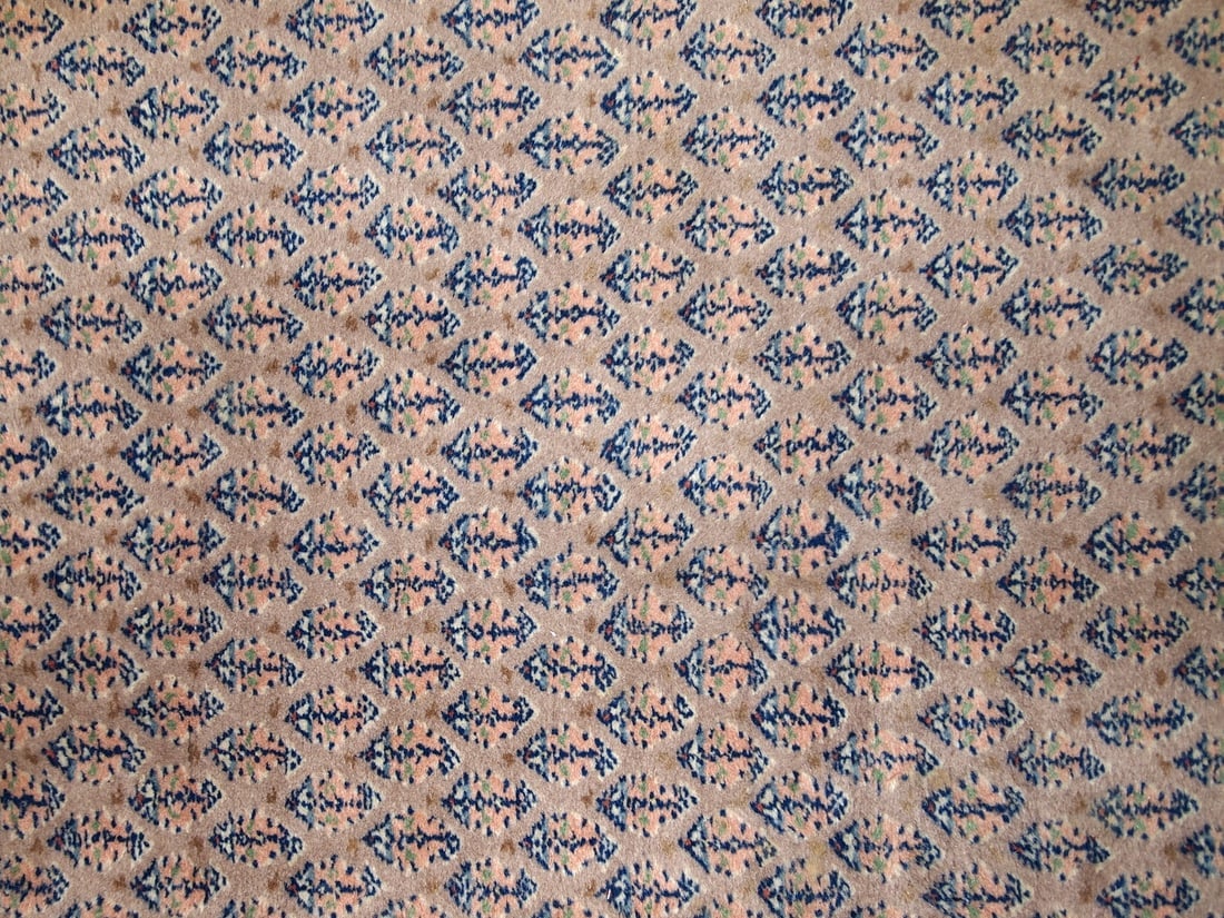 Handmade vintage Indian Seraband runner 2.4' x 9.8' (74cm x 301cm) 1970s - 5