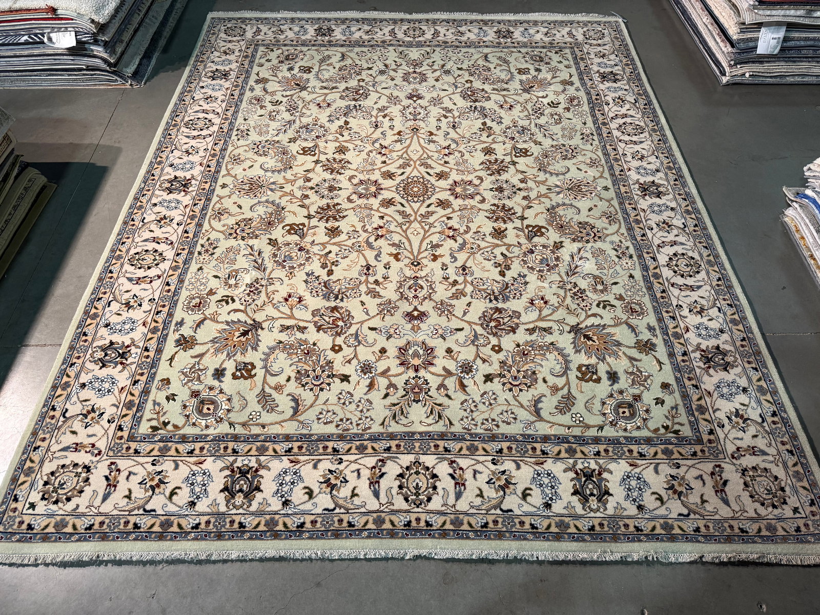 Fine Silk and wool Kashan Rug 8x10 (1 of 7)