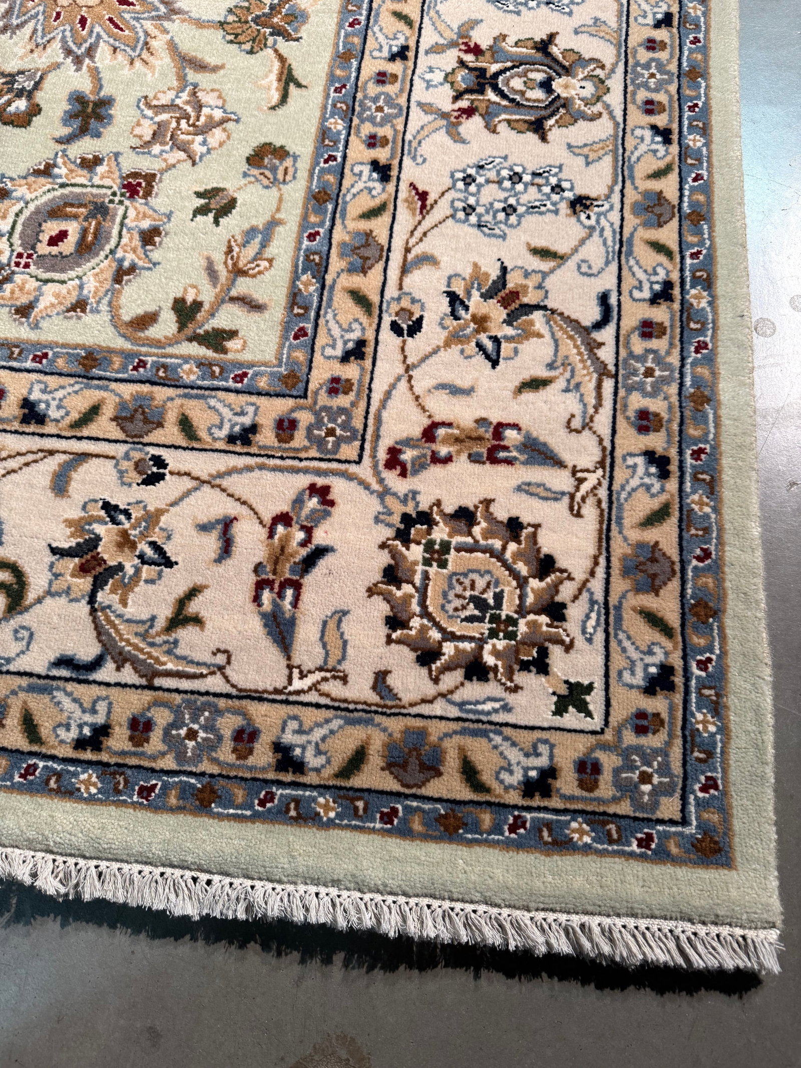 Fine Silk and wool Kashan Rug 8x10 - 6