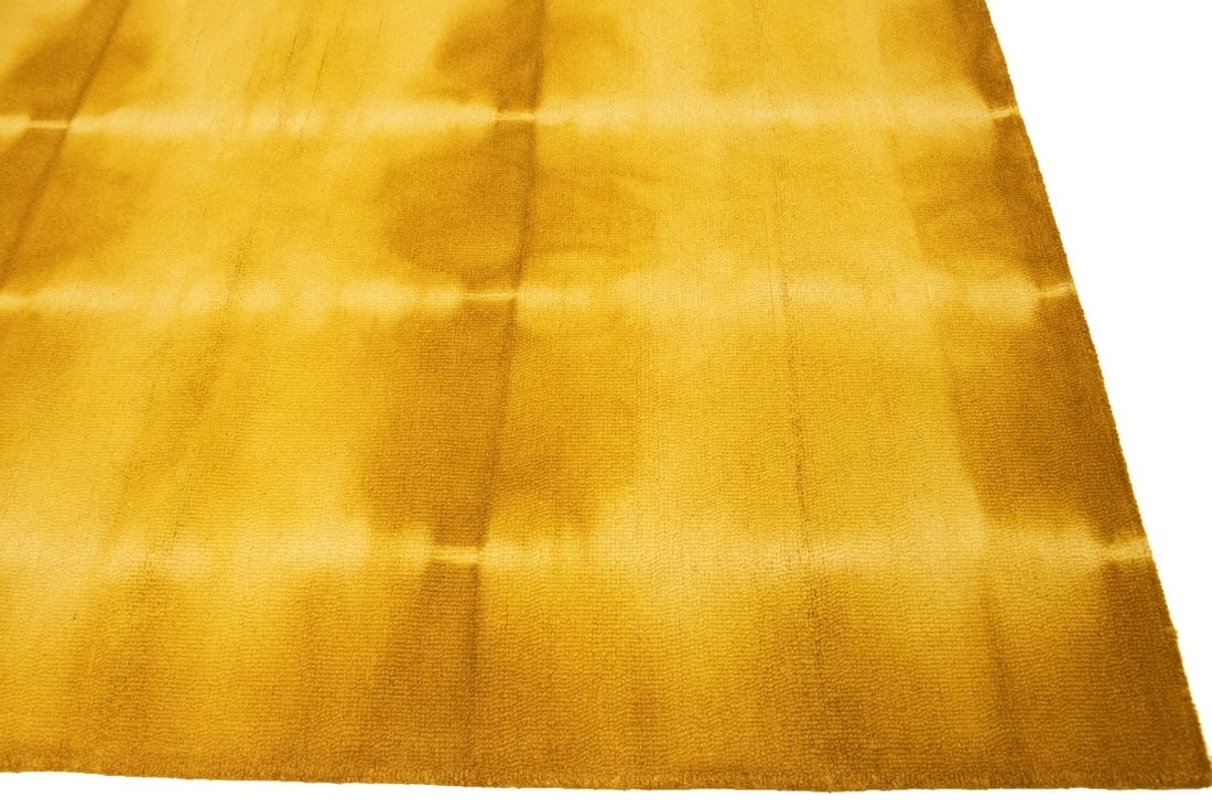 Golden Yellow Tie-Dye 5X8 Hand-Tufted Modern Rug - 10