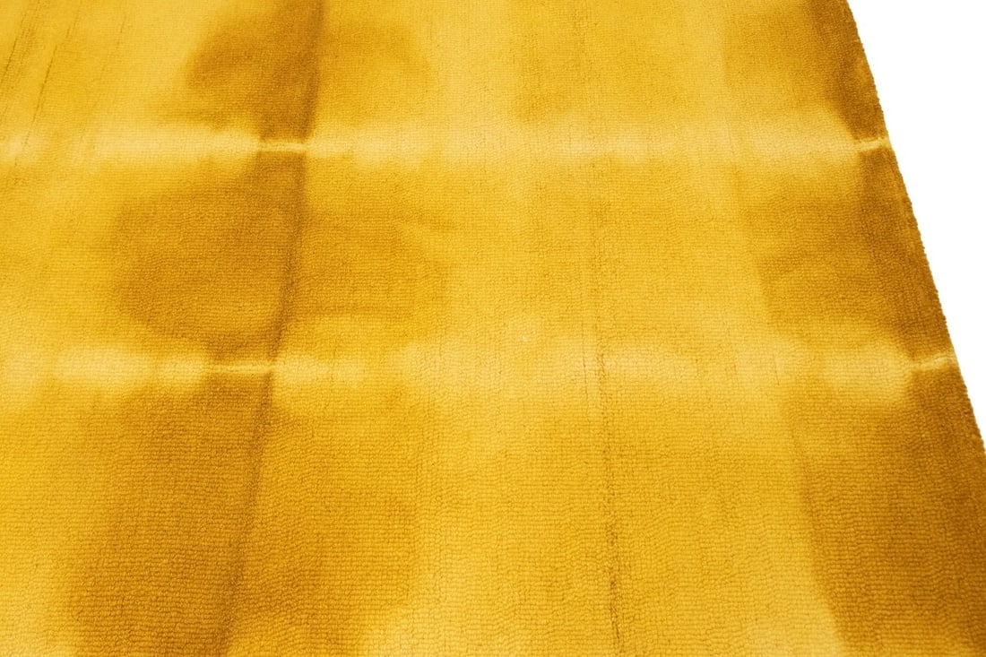 Golden Yellow Tie-Dye 5X8 Hand-Tufted Modern Rug - 11
