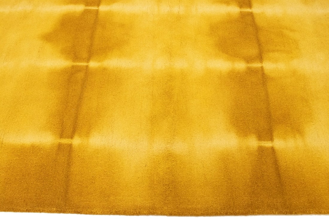 Golden Yellow Tie-Dye 5X8 Hand-Tufted Modern Rug - 12