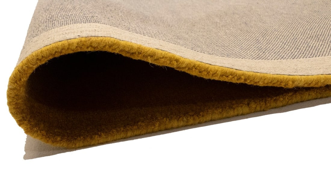 Golden Yellow Tie-Dye 5X8 Hand-Tufted Modern Rug - 15