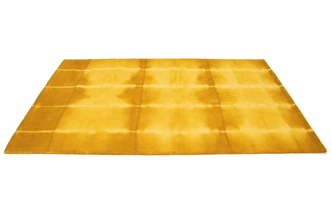 Golden Yellow Tie-Dye 5X8 Hand-Tufted Modern Rug - 5