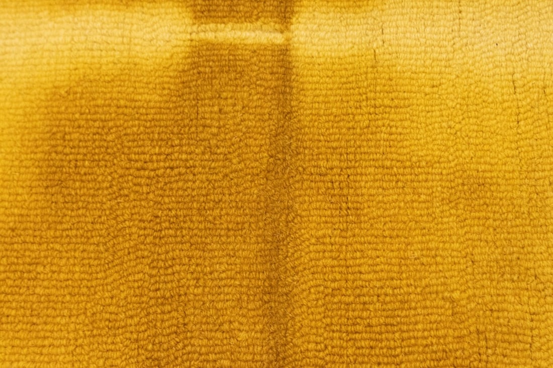 Golden Yellow Tie-Dye 5X8 Hand-Tufted Modern Rug - 7