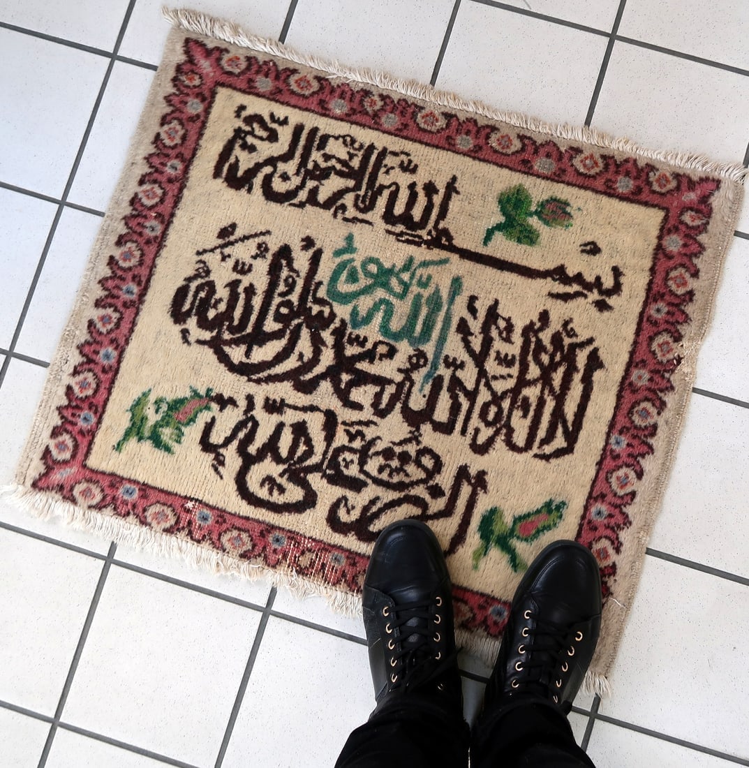 Handmade vintage Turkish Sivas mat 2' x 2.4' (61cm x 75cm) 1950s - 7