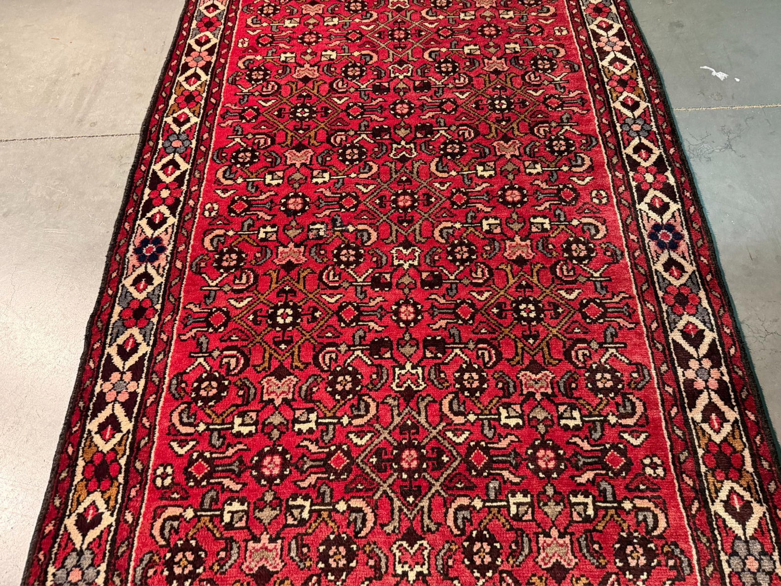 Stunning Persian Hamedan Rug 3.10x9.5 - 3
