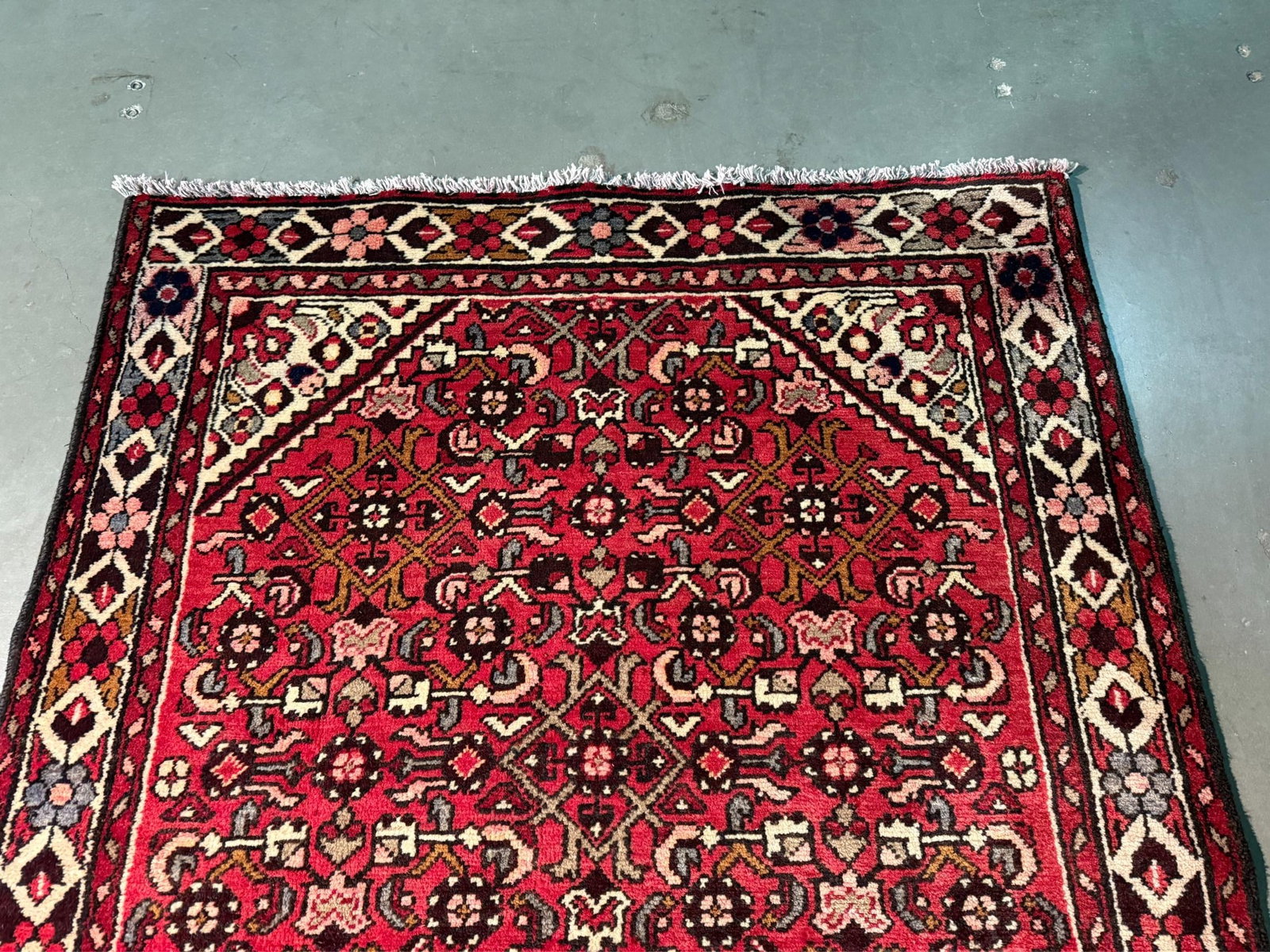 Stunning Persian Hamedan Rug 3.10x9.5 - 4