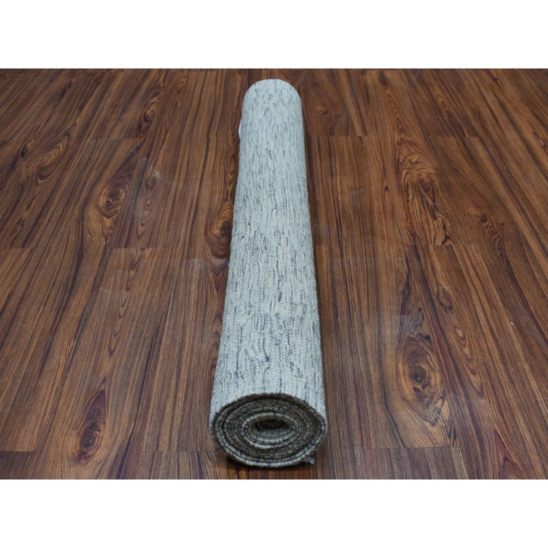 Gray Shades Flat Weave Kilim Pure Wool Hand Woven Runner Oriental Rug - 4