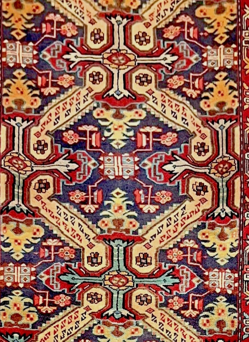 Hand Knotted Persian Azarbaijan Tribal Wool Oriental Area Rug 5'4" x 10'7" - 4