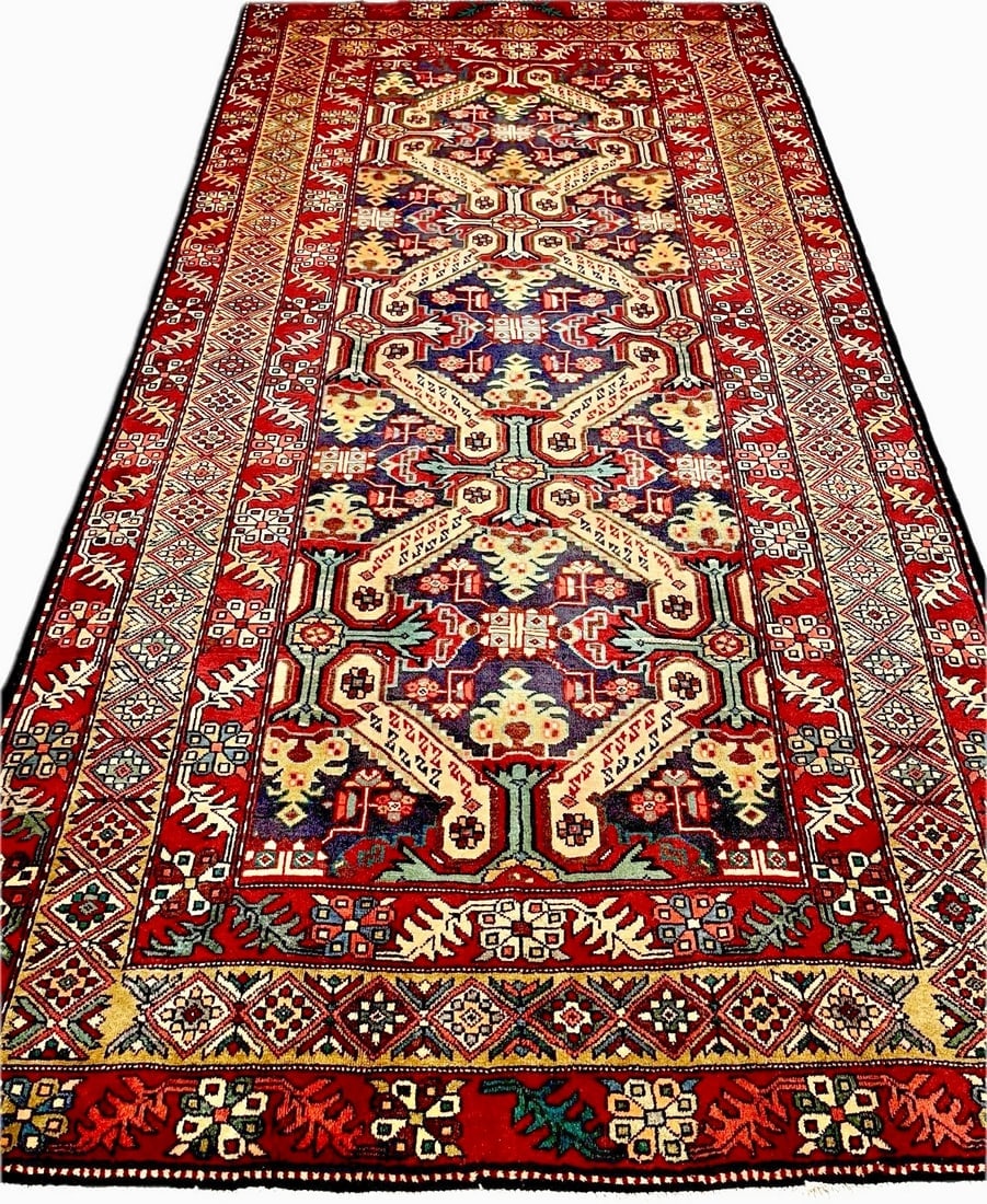 Hand Knotted Persian Azarbaijan Tribal Wool Oriental Area Rug 5'4" x 10'7" - 5